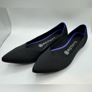 Rothy’s The Point Black Solid Shoes Women’s 7.5